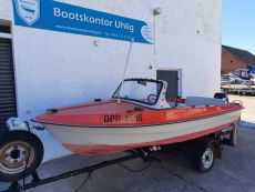 Motorboot Ibis + Motor Suzuki 15PS 4-Takt + Strassentrailer + viel Zubehör