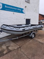 Schlauchboot Quicksilver 470 HD grau NEU, aufgebaut mit Zubehör