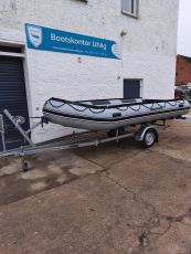 Schlauchboot Quicksilver 470 HD grau NEU, aufgebaut mit Zubehör