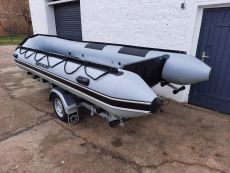 Schlauchboot Quicksilver 470 HD grau NEU, aufgebaut mit Zubehör