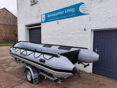 Schlauchboot Quicksilver 470 HD grau NEU, aufgebaut mit Zubehör