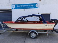 Motorboot Trainer 25PS Suzuki 4-Takt 750kg Trailer