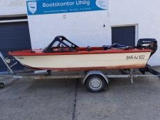 Motorboot Trainer 25PS Suzuki 4-Takt 750kg Trailer