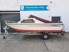 Kajütboot Mystraly Weekend 480 mit 20PS Yamaha 4-Takt 3x Planen