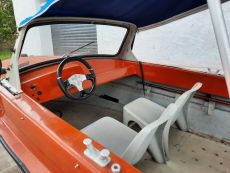 Motorboot Angelboot Ibis 2 mit Fahrpersenning große Badeleiter Motorboot Angelboot Ibis 2 mit Fahrpersenning große Badeleiter