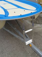 Kassettenbadeleiter Edelstahl unter Deck