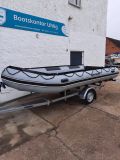 Schlauchboot Quicksilver 470 HD grau NEU, aufgebaut mit Zubehör